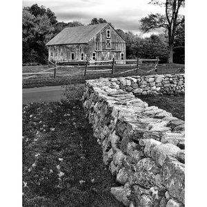 Old Barn and Wall  11 x 14 print